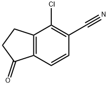 1H-Indene-5-carbonitrile, 4-chloro-2,3-dihydro-1-oxo- Struktur