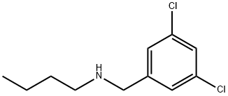 N-(3,5-二氯苄基)丁-1-胺, 90390-24-2, 结构式