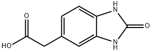 2-(2-氧代-2,3-二氢-1H-苯并[D]咪唑-5-基)乙酸,90417-51-9,结构式