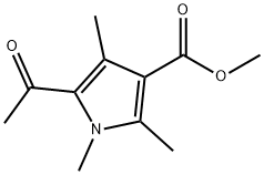 Methyl 5-acetyl-1,2,4-trimethyl-1H-pyrrole-3-carboxylate, 90433-82-2, 结构式