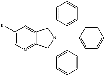 5H-Pyrrolo[3,4-b]pyridine, 3-bromo-6,7-dihydro-6-(triphenylmethyl)-|