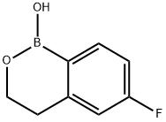 6-fluoro-3,4-dihydro-1H-2,1-benzoxaborinin-1-ol 化学構造式