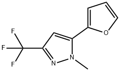 1H-Pyrazole, 5-(2-furanyl)-1-methyl-3-(trifluoromethyl)-,905844-08-8,结构式