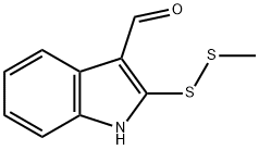 1H-Indole-3-carboxaldehyde, 2-(methyldithio)- Structure