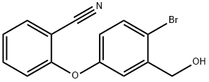 2-[4-Bromo-3-(hydroxymethyl)phenoxy]-benzonitrile 化学構造式