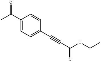 3-(4-乙酰苯基)丙炔酸乙酯, 906820-21-1, 结构式