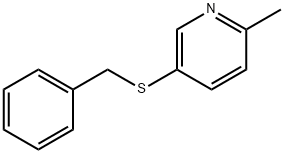 Pyridine, 2-methyl-5-[(phenylmethyl)thio]- Structure