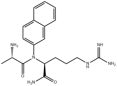 H-ALA-ARG-ΒNA · 2 HCL, 90836-22-9, 结构式