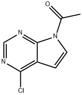 Ethanone, 1-(4-chloro-7H-pyrrolo[2,3-d]pyrimidin-7-yl)- Struktur