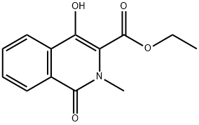 Ethyl 1,2-dihydro-4-hydroxy-2-methyl-1-oxo-3-isoquinolinecarboxylate,909191-73-7,结构式