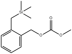 Carbonic acid, methyl [2-[(trimethylsilyl)methyl]phenyl]methyl ester 化学構造式