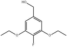 (3,5-Diethoxy-4-fluorophenyl)methanol, 909854-05-3, 结构式