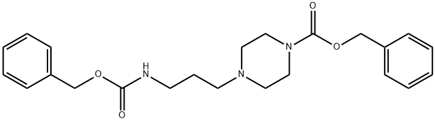 1-Piperazinecarboxylic acid, 4-[3-[[(phenylmethoxy)carbonyl]amino]propyl]-, phenylmethyl ester