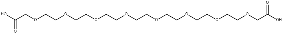 HOOCCH2O-PEG7-CH2COOH, 910138-50-0, 结构式