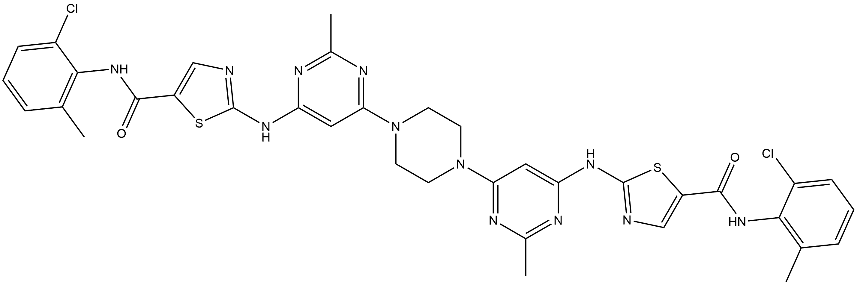 Dasatinib DiMeric IMpurity Struktur