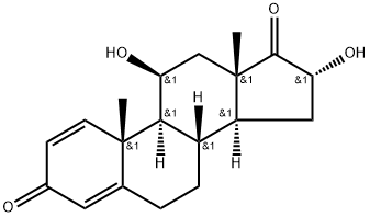 Budesonide Impurity (1, 4-Androstadien-11-beta-16-alfa-diol-3, 17-dione) Structure