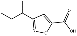 3-(仲丁基)异噁唑-5-羧酸, 910321-99-2, 结构式