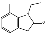 1-ethyl-7-fluoro-2,3-dihydro-1H-indol-2-one 结构式