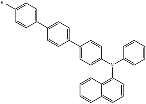 N-(4''-溴[1,1'4',1''-三联苯-4-基)-N-苯基-1-萘胺,912637-92-4,结构式