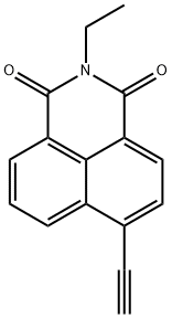 4-ethynyl-N-ethyl-1,8-naphthalimide Struktur