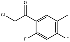 2-chloro-1-(2,4-difluoro-5-methylphenyl)ethan-1-one 化学構造式