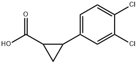 Cyclopropanecarboxylic acid, 2-(3,4-dichlorophenyl)- Structure