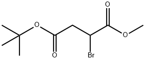 Butanedioic acid, 2-bromo-, 4-(1,1-dimethylethyl) 1-methyl ester Struktur