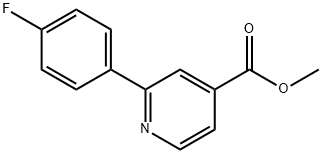 4-Pyridinecarboxylic acid, 2-(4-fluorophenyl)-, methyl ester,914397-27-6,结构式