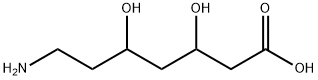 Heptanoic acid, 7-amino-3,5-dihydroxy- Structure