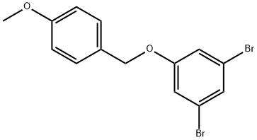 1,3-dibromo-5-[(4-methoxyphenyl)methoxy]benzene Structure