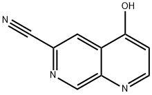 1,7-Naphthyridine-6-carbonitrile, 4-hydroxy- Structure