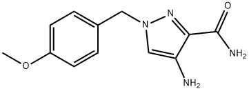 4-Amino-1-(4-methoxy-benzyl)-1H-pyrazole-3-carboxylic acid amide,916065-32-2,结构式