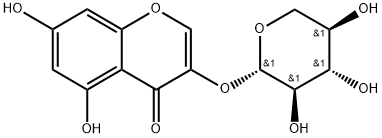 3,5,7-Trihydroxychromone 3-O-β-D-xylopyranoside,916204-15-4,结构式