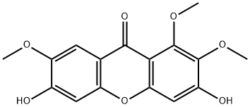 3,6-Dihydroxy-1,2,7-trimethoxyxanthone Structure