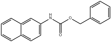 2-ナフチルカルバミド酸ベンジル 化学構造式