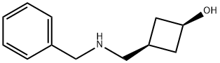 顺式-3-[(苄氨基)甲基]环丁醇 结构式
