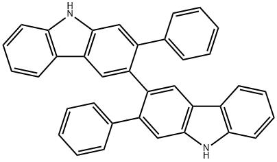 2,2'-二苯基-9H,9'H-3,3'-联咔唑 结构式