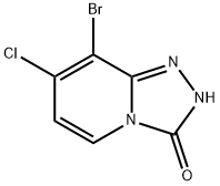 8-bromo-7-chloro-2H,3H-[1,2,4]triazolo[4,3-a]pyridin-3-one 结构式