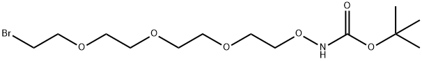 保护基团-氨基氧基-三聚乙二醇-溴化物, 918132-15-7, 结构式
