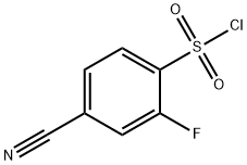 4-氰基-2-氟苯磺酰氯 结构式