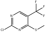 Pyrimidine, 2-chloro-4-(methylthio)-5-(trifluoromethyl)- 化学構造式