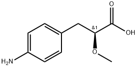 (S)-3-(4-Aminophenyl)-2-methoxypr opanoic acid, 921195-93-9, 结构式