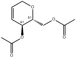 1,5-Anhydro-2,3-dideoxy-D-erythro-hex-2-enitol 4,6-Diacetate Struktur