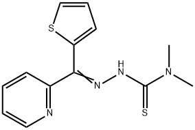 Hydrazinecarbothioamide, N,N-dimethyl-2-(2-pyridinyl-2-thienylmethylene)- Structure