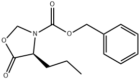 3-Oxazolidinecarboxylic acid, 5-oxo-4-propyl-, phenylmethyl ester, (4S)- 结构式