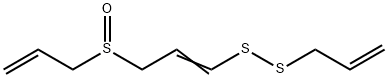 2-プロペニル3-(2-プロペニルスルフィニル)-1-プロペニルペルスルフィド 化学構造式