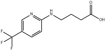 Butanoic acid, 4-[[5-(trifluoromethyl)-2-pyridinyl]amino]- Structure