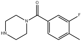 Methanone, (3-fluoro-4-methylphenyl)-1-piperazinyl- Struktur