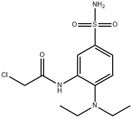 Acetamide, N-[5-(aminosulfonyl)-2-(diethylamino)phenyl]-2-chloro- Struktur