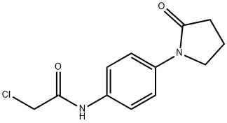 2-氯-N-[4-(2-氧代吡咯烷-1-基)苯基]乙酰胺 结构式